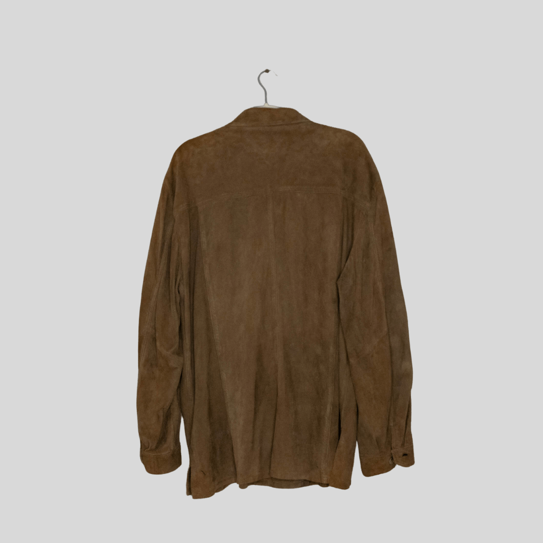 Overshirt de piel Hugo Boss
