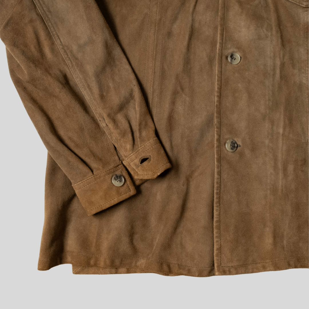 Overshirt de piel Hugo Boss