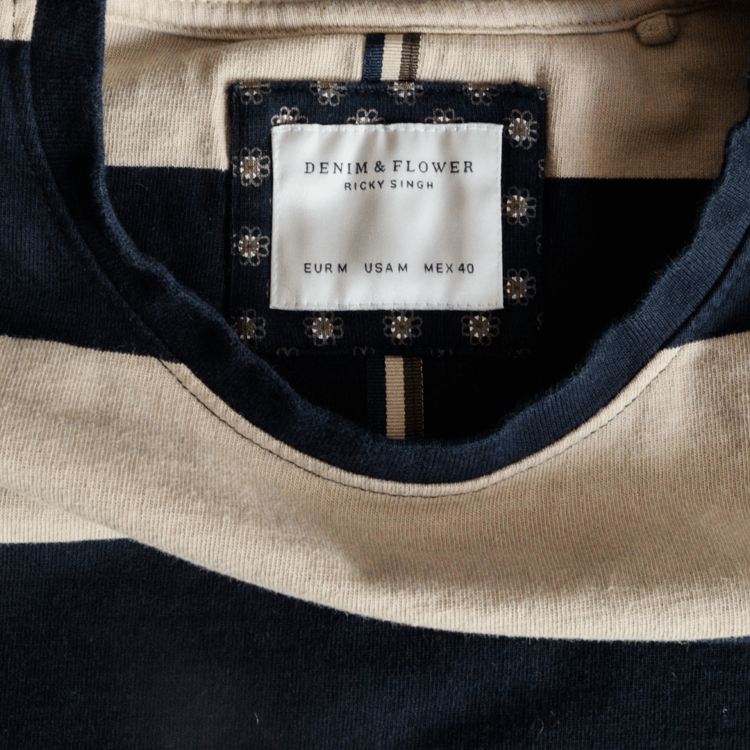 Camiseta Ricky Singh Denim and Flower